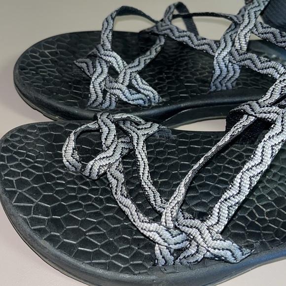 Chaco Updraft EcoTread X2 J105182 Outdoor Gray Waves Sandals | size 8 - Picture 5 of 6